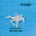 C2691* - Jockey on Horse (Left or Right) - Silver Charm